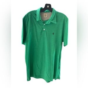 Volcom Kelly Green short sleeve collared shirt size large